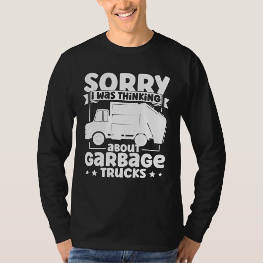 I Was Thinking About Garbage Trucks for Toddler Bo Tシャツ (正面)