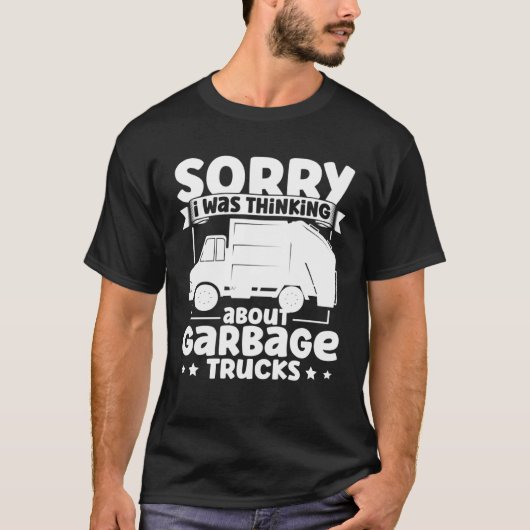 I Was Thinking About Garbage Trucks for Toddler Bo Tシャツ (正面)