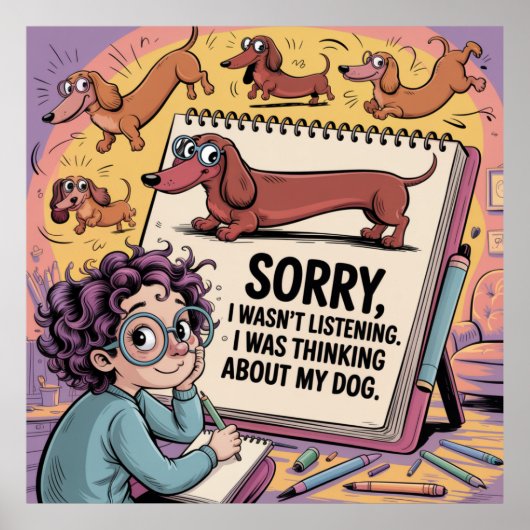 I Was Thinking About My Dog ポスター (正面)