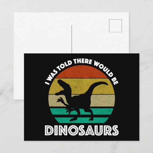 I Was Told There Would Be Dinosaurs ポストカード (正面/裏面)