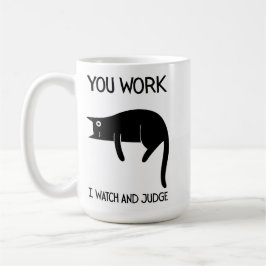 I watch and judge | Cat | Mug Decorative コーヒーマグカップ