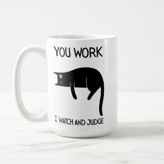 I watch and judge | Cat | Mug Decorative コーヒーマグカップ