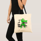 I Wear a Green Ribbon For My Brother トートバッグ (正面(商品))