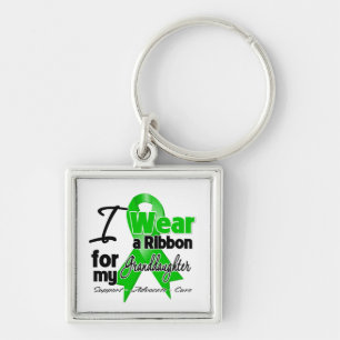 I Wear a Green Ribbon For My Granddaughter キーホルダー