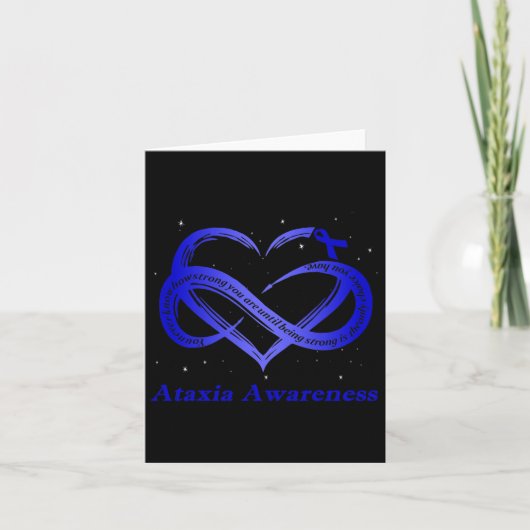 I Wear Blue For Ataxia Awareness Warrior  カード (正面)