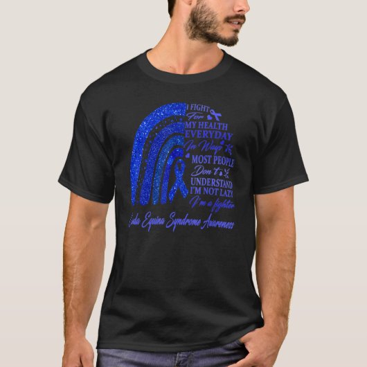 I Wear Blue For Cauda Equina Syndrome Awareness Wa Tシャツ (正面)