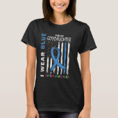 I Wear Blue For Goddaughter Autism Awareness Ameri Tシャツ (正面)