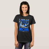 I Wear Blue For My Mom Als Awareness Tシャツ (正面フル)