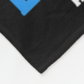 I Wear Blue For My Mom Diabetes Awareness  フリースブランケット (角)