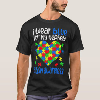 I Wear Blue for My Nephew Autism Awareness Day Ath Tシャツ