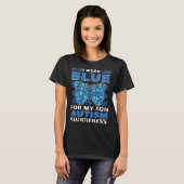 I Wear Blue For My Son Autistic Child Autism Aware Tシャツ (正面フル)
