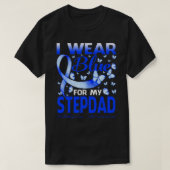 I Wear Blue For My STEPDAD Ichthyosis Awareness Bu Tシャツ (デザイン正面)