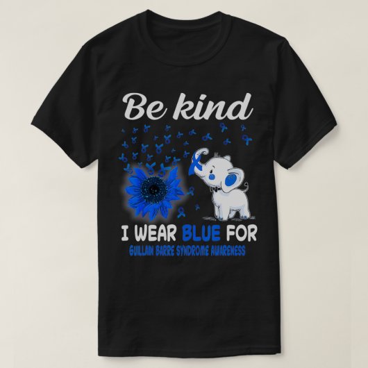 I Wear Blue Guillain Barre Syndrome Awareness Tシャツ (デザイン正面)