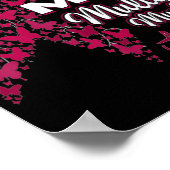 I wear Burgundy for my Mom  Multiple Myeloma Aware ポスター (角)