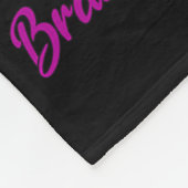 I Wear Burgundy For My Papa Brain Aneurysm Awarene フリースブランケット (角)