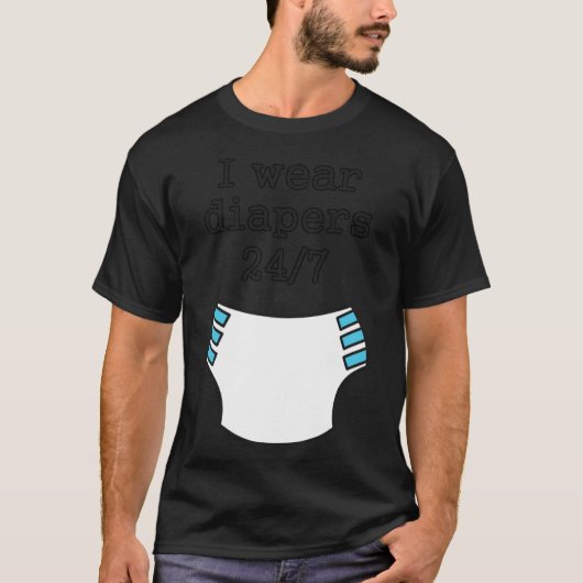 I wear diapers 247 Essential T-Shirt Tシャツ (正面)