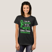I wear Green for my Wife Cute Kidney Disease Aware Tシャツ (正面フル)
