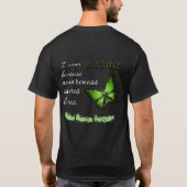 I Wear Green – Kidney Disease Awareness shirt Tシャツ (裏面)