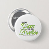 I wear green to Support my brother 缶バッジ (正面&裏面)
