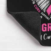 I Wear Nk For My Grandma Heart Breast Cancer Aware マウスパッド (コーナー)