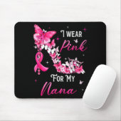 I Wear Nk For My Nana Breast Cancer Ribbon Suprt G マウスパッド (マウス)