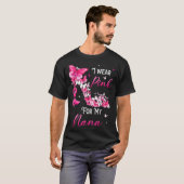 I Wear Nk For My Nana Breast Cancer Ribbon Suprt G Tシャツ (正面フル)