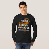 I Wear Orange For Daughter Multiple Sclerosis Supp Tシャツ (正面フル)