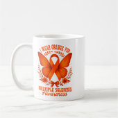 I Wear Orange For Multiple Sclerosis Awareness Ms コーヒーマグカップ (左)