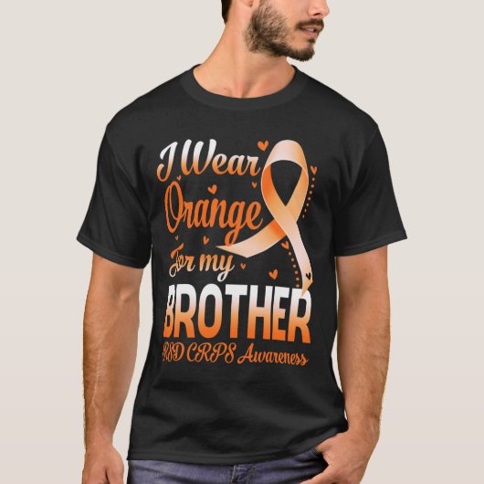 I Wear Orange For My Brother Rsd Crps Awareness Ri Tシャツ (正面)