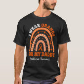 I Wear Orange Ribbon For Daddy Leukemia Awareness Tシャツ (正面)