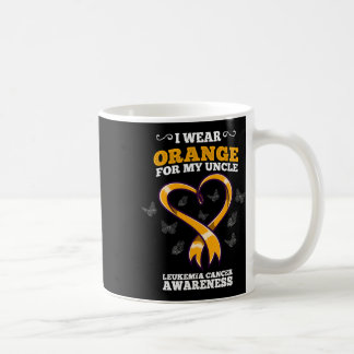 I Wear Orange Uncle Leukemia Cancer Awareness Bloo コーヒーマグカップ
