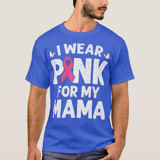 I Wear Pink For My Mama Butterfly Breast Cancer Aw Tシャツ
