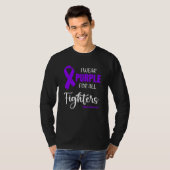 I Wear Purple For All Fighters for Lupus Awareness Tシャツ (正面フル)