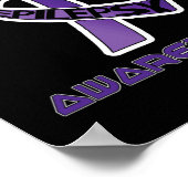 I Wear Purple For Epilepsy Awareness November 1 ポスター (角)