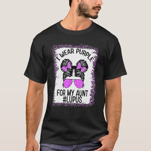 I Wear Purple For My Aunt Lupus Awareness Survivor Tシャツ (正面)