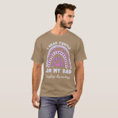 I Wear Purple For My Dad Overdose Awareness Rainbo Tシャツ (正面フル)