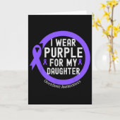 I Wear Purple For My Daughter Overdose Awareness M カード (黄色い花)