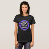 I Wear Purple For My Daughter Overdose Awareness M Tシャツ (正面フル)