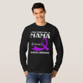 I Wear Purple For My Mom Alzheimer's Dementia Awar Tシャツ (正面フル)