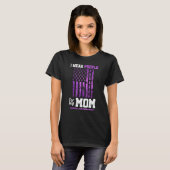 I Wear Purple For My Mom Lupus Awareness Ribbon S Tシャツ (正面フル)