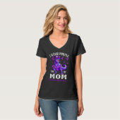 I Wear Purple For My Mom Overdose Awareness Dinosa Tシャツ (正面フル)