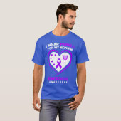 I Wear Purple For My Nephew Overdose Awareness Tシャツ (正面フル)