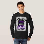 I Wear Purple For My Sister Epilepsy Awareness Mon Tシャツ (正面フル)