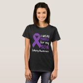 I Wear Purple For My Son Epilepsy Awareness Epilep Tシャツ (正面フル)