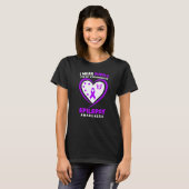 I Wear purple For My Stepdaughter Epilepsy Awarene Tシャツ (正面フル)