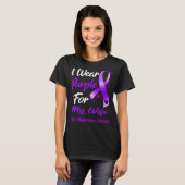 I Wear Purple For MY WIFE Chiari Malformation Awar Tシャツ (正面フル)