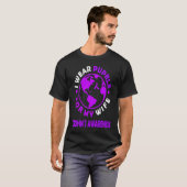 I wear PURPLE for my WIFE CROHN'S Awareness Tシャツ (正面フル)