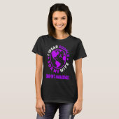 I wear PURPLE for my WIFE CROHN'S Awareness Tシャツ (正面フル)