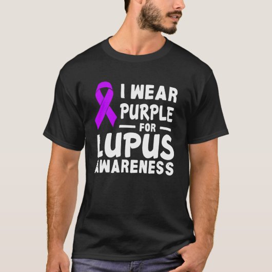 I Wear Purple For Myself Lupus Awareness Warriors  Tシャツ (正面)
