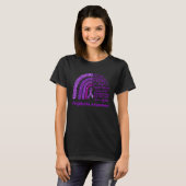 I Wear Purple For Porphyria Awareness Warrior 1 Tシャツ (正面フル)
